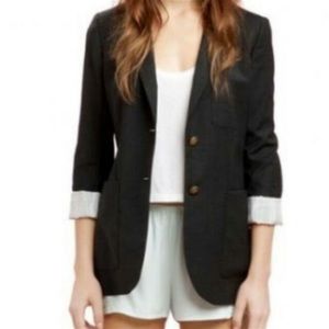 Talula Exeter Blazer - Dark Gray Wool, Size 8